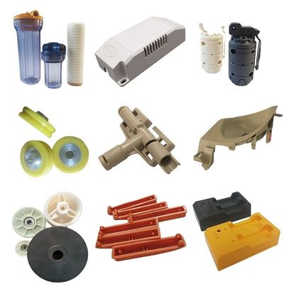 أجزاء صناعة الدفع بالحقن البلاستيكية المخصصة مع أشكال وألوان مخصصة في مواد ABS / PP / Polycarbonate
